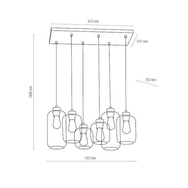 Nowoczesna lampa wisząca MARCO 1027