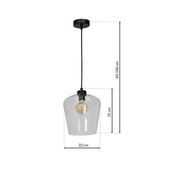 Nowoczesna lampa wisząca SANTIAGO CLEAR MLP6605