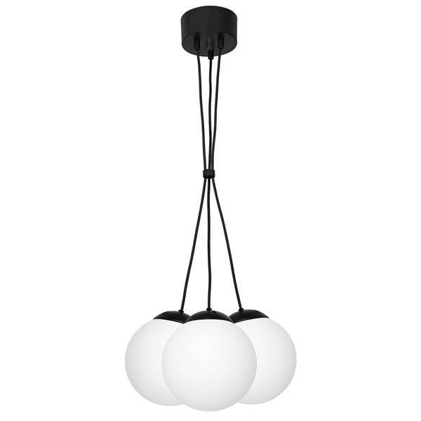 Nowoczesna lampa wisząca SUPEŁ LIMA BLACK 3xE14 MLP6523