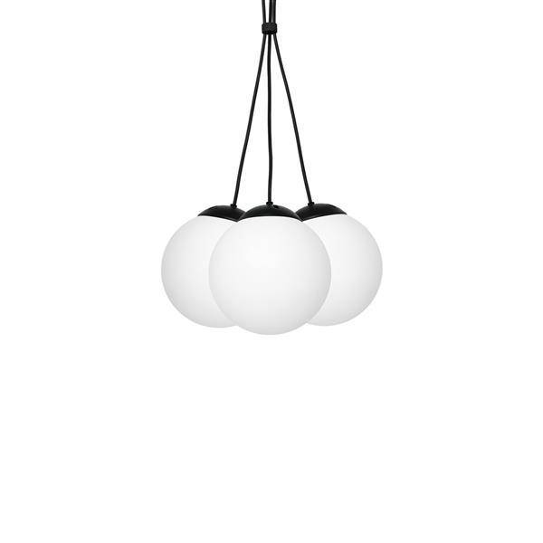 Nowoczesna lampa wisząca SUPEŁ LIMA BLACK 3xE14 MLP6523