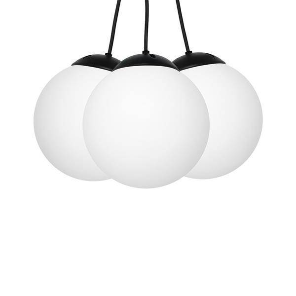 Nowoczesna lampa wisząca SUPEŁ LIMA BLACK 3xE14 MLP6523