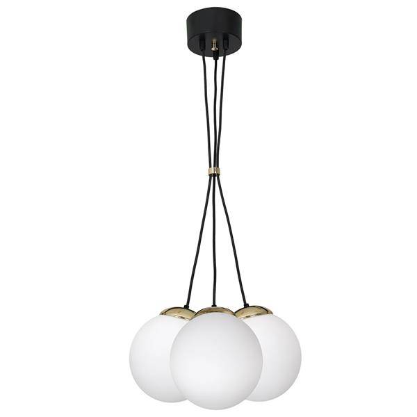 Nowoczesna lampa wisząca SUPEŁ SPARTA BLACK / GOLD MLP6499