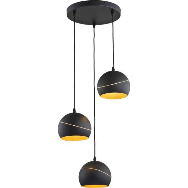 Nowoczesna lampa wisząca YODA BLACK ORBIT 2082 3xE27