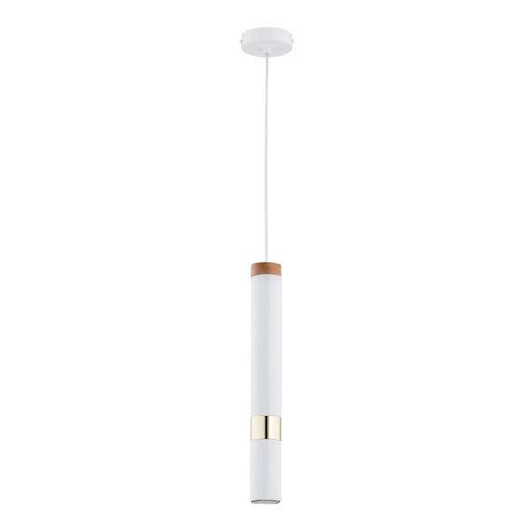 Nowoczesna tuba lampa wisząca PARNA G9 wys. 90cm | biały