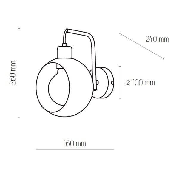 Nowoczesny kinkiet CYKLOP WHITE 2740