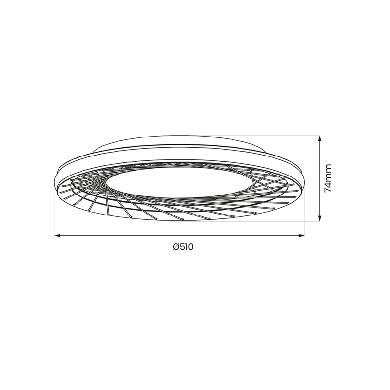 Plafon NEST 38W LED śr. 51cm