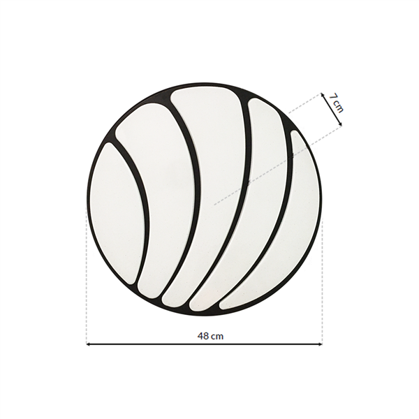 Plafon SHELL WHITE 40W LED Ø480 mm ML6171