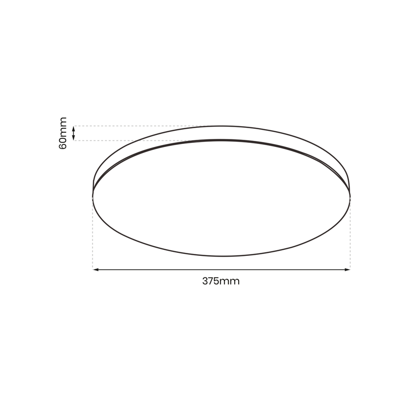 Plafon SLIMI, czarny/biały, 24W LED, barwa neutralna 4000K, ML9089