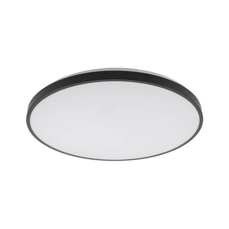 Plafon lampa sufitowa AGNES ROUND LED 32W czarny śr. 48,5cm IP44 neutralna 4K