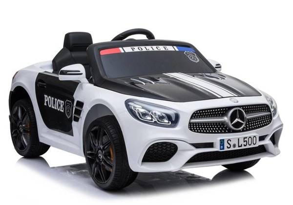 Pojazd na Akumulator Mercedes SL500 Policja Biały