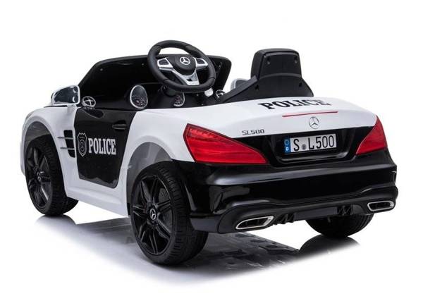 Pojazd na Akumulator Mercedes SL500 Policja Biały