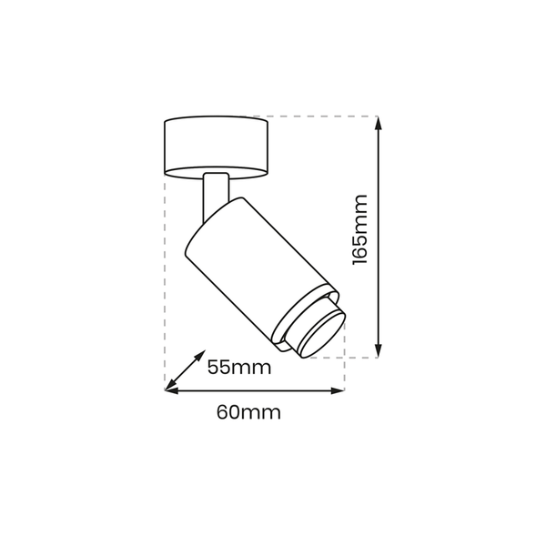 Spot MICA ZOOM WHITE 1xGU10