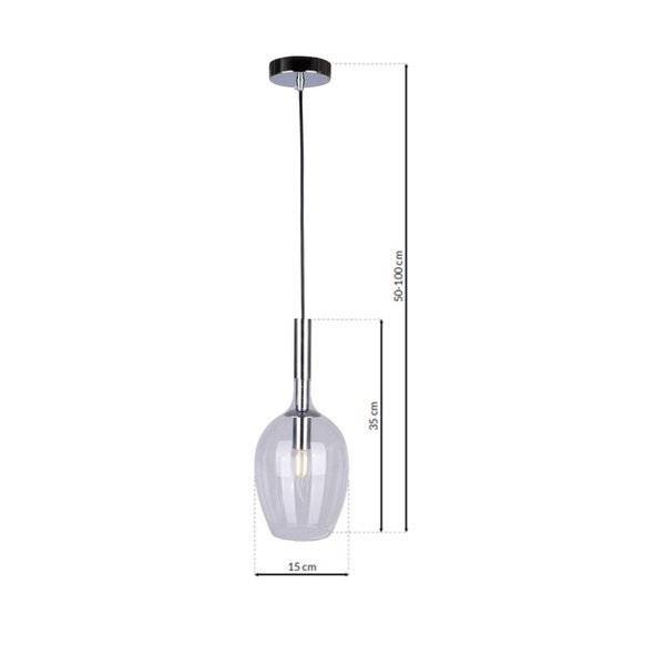 Stylowa lampa wisząca TANGO CLEAR ML6163