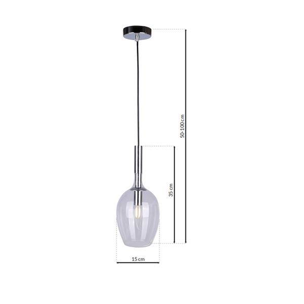 Stylowa lampa wisząca TANGO CLEAR ML6163