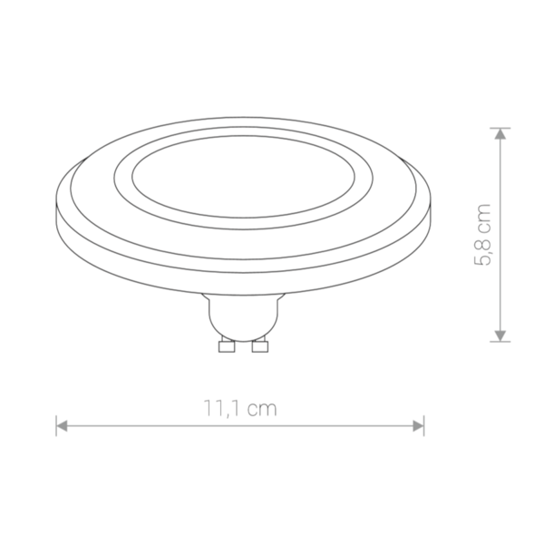 Żarówka LED GU10 ES111 9W czarna NEUTRALNA