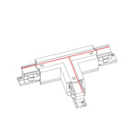 CTLS POWER T CONNECTOR LEFT -1 WHITE (T-L1)