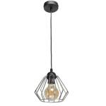 INDUSTRIALNA lampa wisząca NORMAN BLACK 1xE27 MLP6263