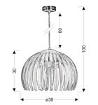 LAMPA SUFITOWA WISZĄCA CANDELLUX ABUKO 31-49783  E27 NIEBIESKI