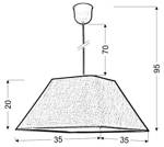 LAMPA SUFITOWA WISZĄCA CANDELLUX ROBIN 31-03294   E27 FIOLETOWY PROMOCJA