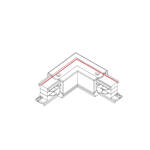 Łącznik kątowy 90 stopni CTLS POWER L CONNECTOR LEFT WHITE (L-L)