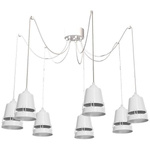 Lampa Wisząca APOLLO WHITE 5xE27