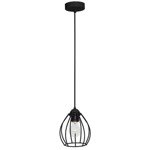 Lampa Wisząca INDUSTRIALNA DON BLACK 1xE27 MLP748