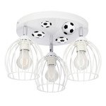 Lampa do pokoju chłopca biała z motywem piłkarskim Mundial 3