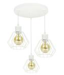 Lampa młodzieżowa biała w stylu loft Diament 3