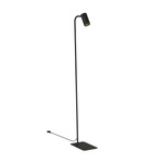 Lampa podłogowa stojąca MONO 120cm 10W GU10 | czarny złoty