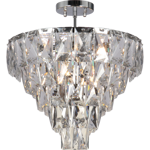 Lampa sufitowa CHELSEA, chrom/transparentny, 6x40W E14, ML8811