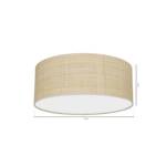 Lampa sufitowa MARSHALL WHITE / RATTAN 2xE27