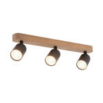 Lampa sufitowa TOP WOOD 3292 3xGU10 czarna