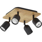 Lampa sufitowa TOP WOOD 3293 4xGU10 czarna