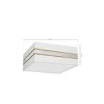 Lampa sufitowa ULTIMO WHITE, MLP7348, 50 cm, biały/transparentny/złoty, 3x60W E27 