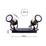 Lampa sufitowa WILSON BLACK 2xGU10 MLP4851