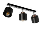 Lampa sufitowa czarna 3xE27 Olena 93-82558