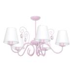 Lampa sufitowa do pokoju dziewczynki różowa SARA PINK 5xE14 MLP1052