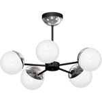 Lampa sufitowa nowoczesna szklana kula żyrandol SFERA V chrom śr. 66cm