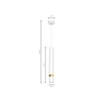 Lampa wisząca JOKER WHITE/GOLD 1xGU10