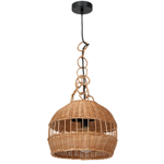 Lampa wisząca VIMINI NATURAL WOOD 1xE27