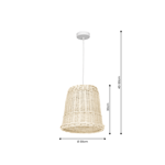 Lampa wisząca VIMINI WHITE 1xE27