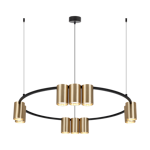 Lampa wisząca (koło) GENESIS BLACK GOLD 10xGU10