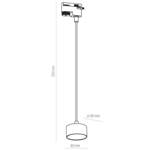 Lampa zwis do szyny TRACER 4273 1xGX53 biała