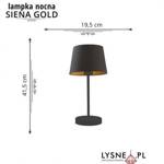 Lampka na stolik nocny SIENA GOLD