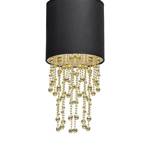 Nowoczesna lampa wisząca ALMERIA BLACK/GOLD 1xE27 MLP6439