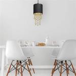 Nowoczesna lampa wisząca ALMERIA BLACK/GOLD 1xE27 MLP6439