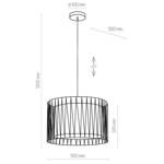 Nowoczesna lampa wisząca HARMONY BLACK 1655 3xE27