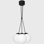 Nowoczesna lampa wisząca SUPEŁ LIMA BLACK 3xE14 MLP6523