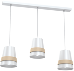 Nowoczesna lampa wisząca listwa VENEZIA WHITE 3xE27 MLP5438