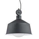 Nowoczesny lampa sufitowa CORA I szary śr. 36cm